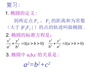 椭圆的几何性质1