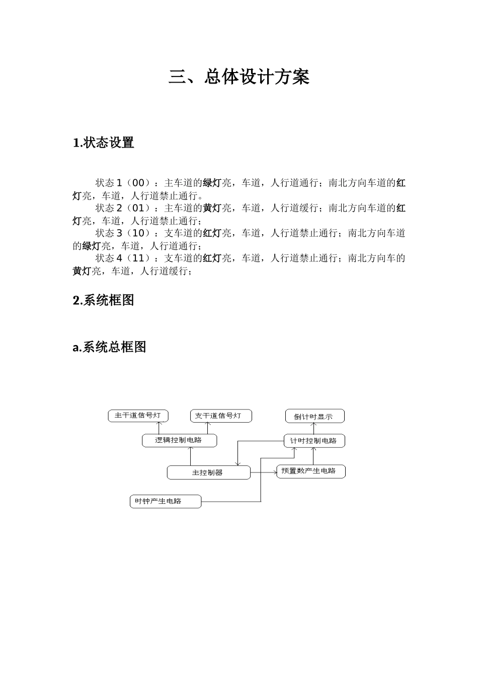 课程设计报告——交通信号灯控制器_第3页
