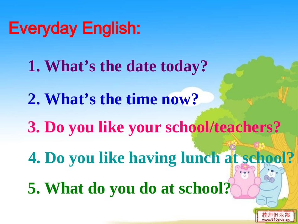 初级中学七年级英语上册Unit4MydayWelcometotheunit_第2页