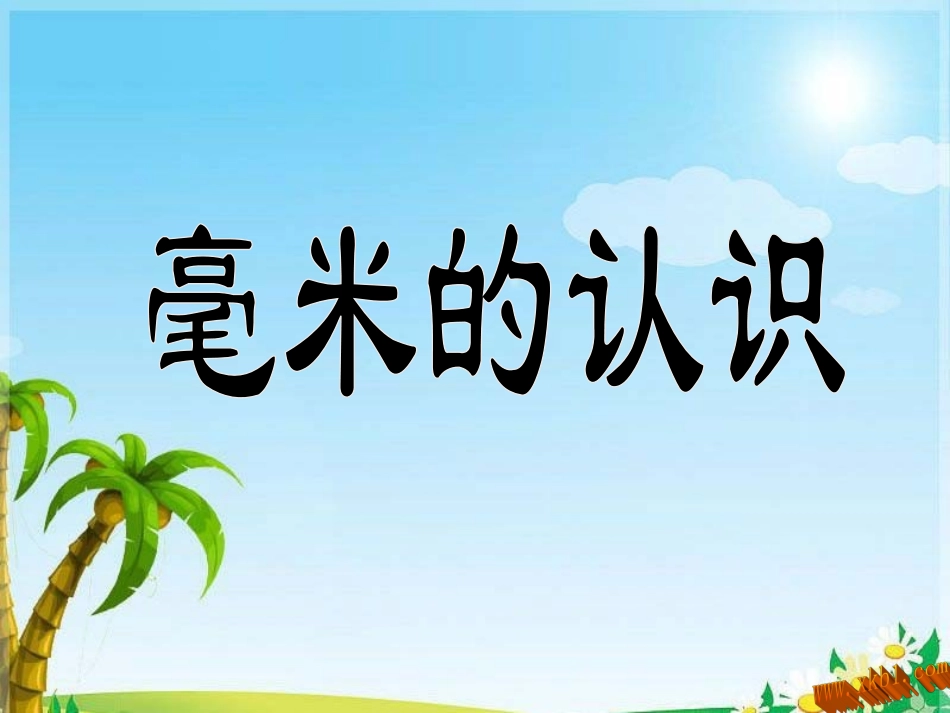 毫米的认识课件_第1页