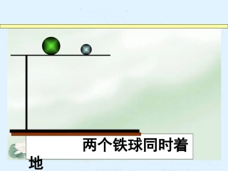 《两个铁球同时着地》课件1