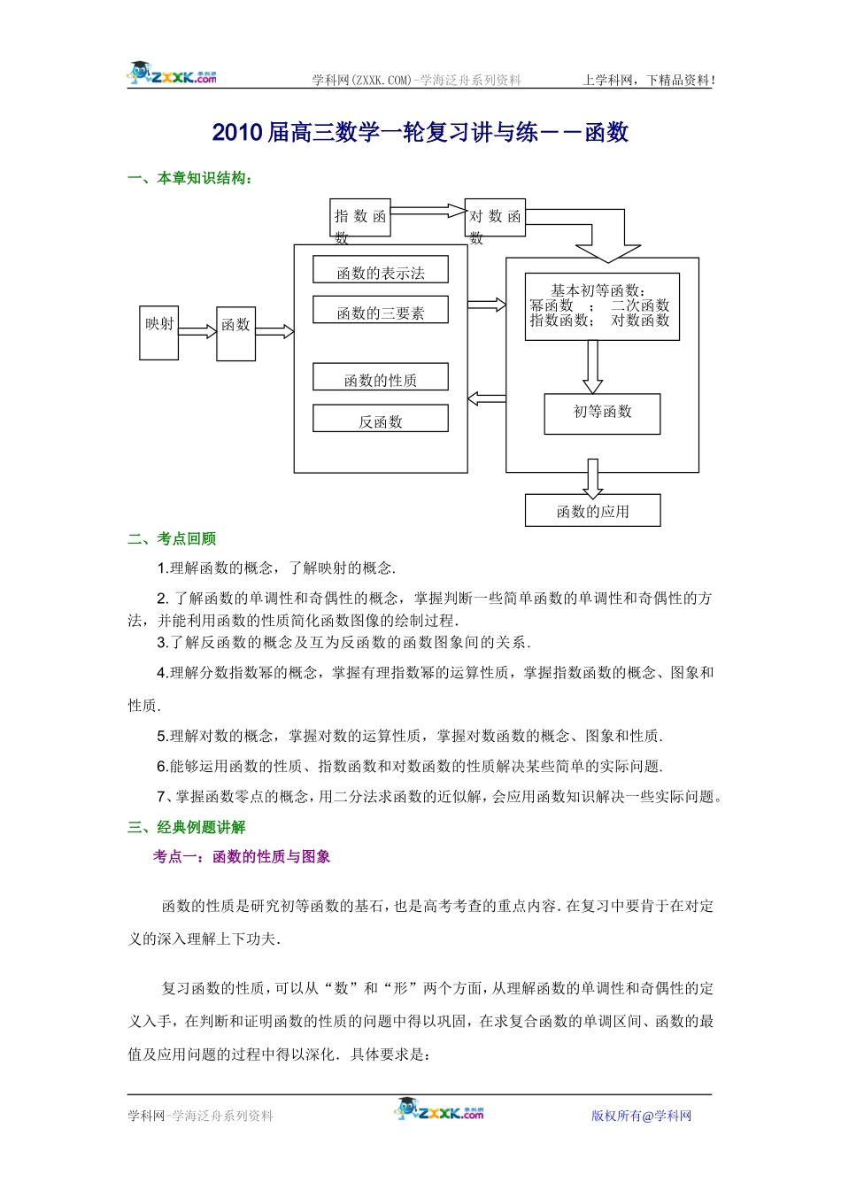 一轮复习讲与练――函数_第1页