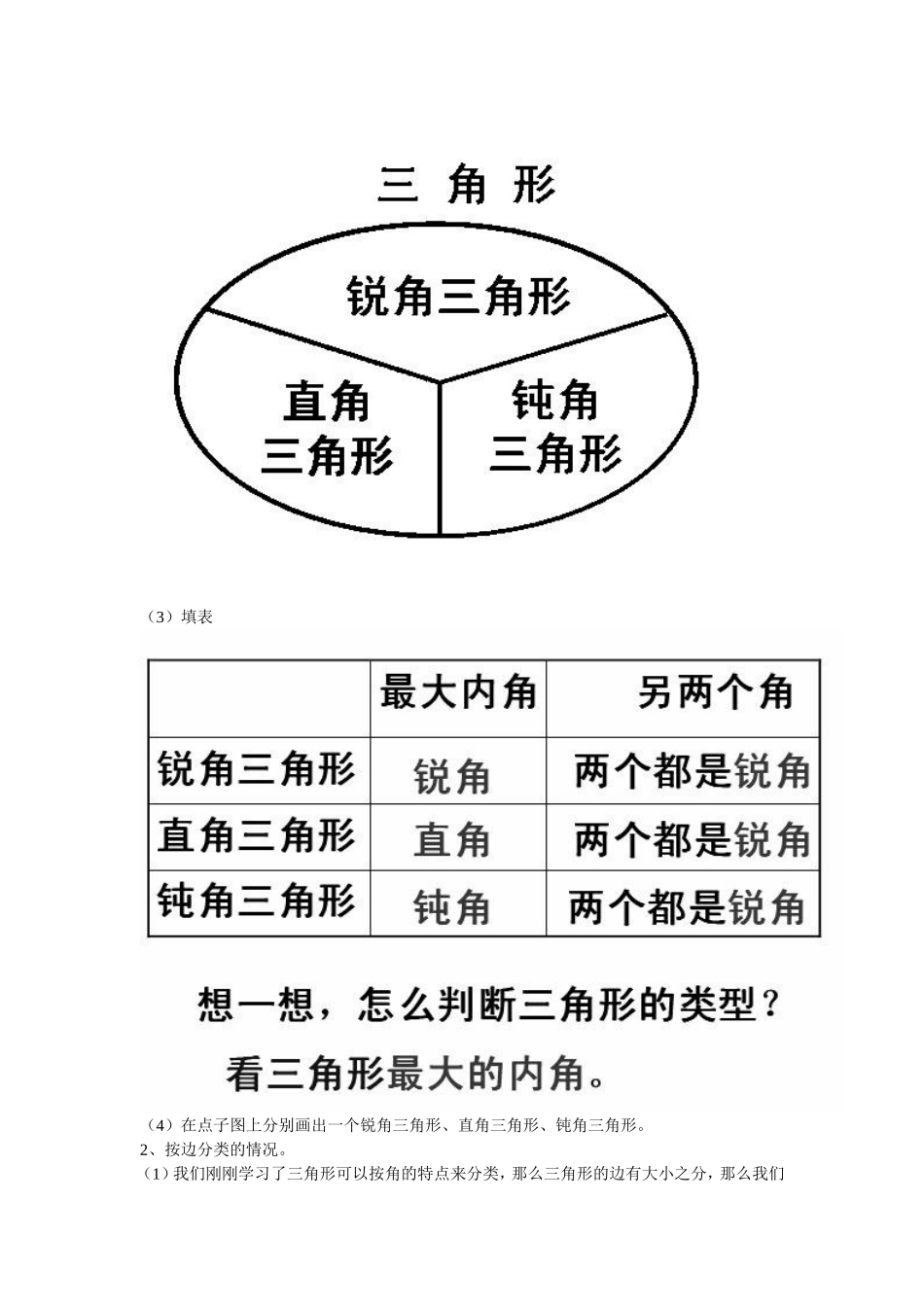 人教版四年级下册第五单元三角形分类_第3页
