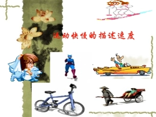 运动快慢的描述速度[上学期]