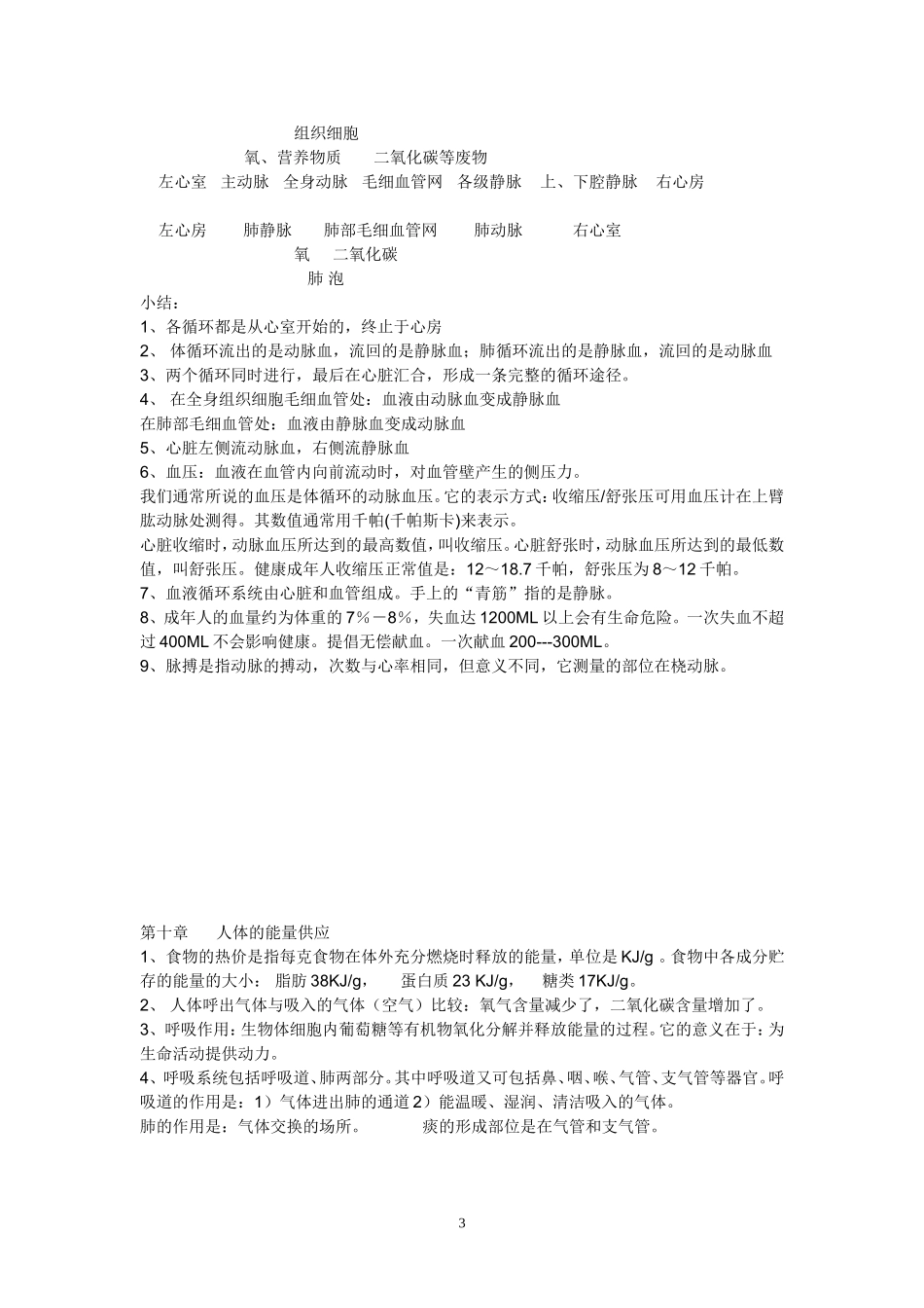 北师大版生物七年级下册复习提纲_第3页