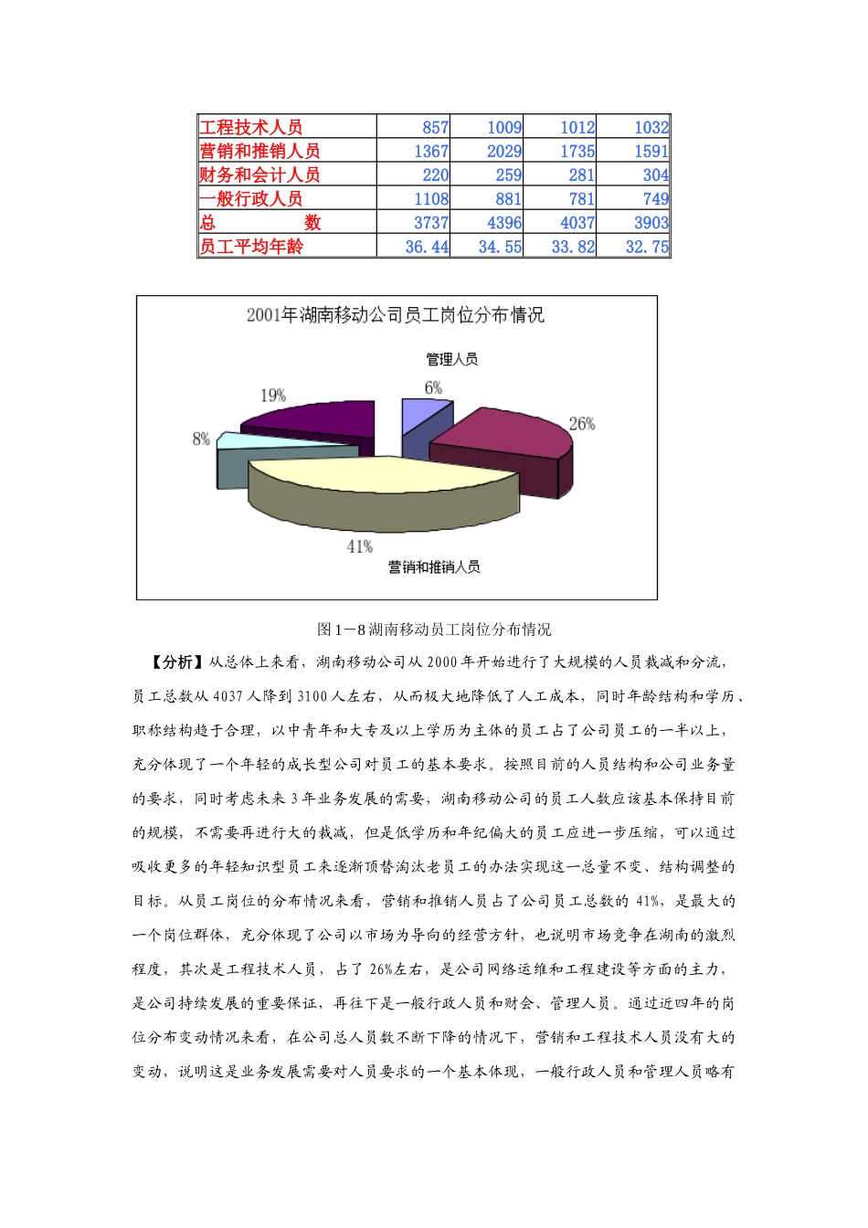 湖南移动通信公司人力资源现状与分析_第3页
