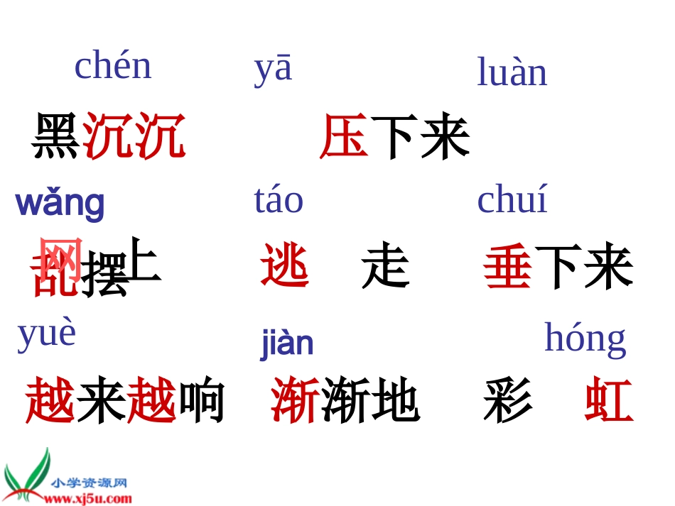 （人教新课标）二年级语文下册课件雷雨10_第3页