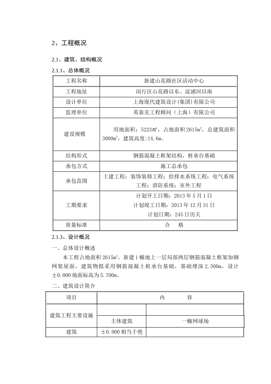 社区活动中心工程施工组织设计范本_第3页