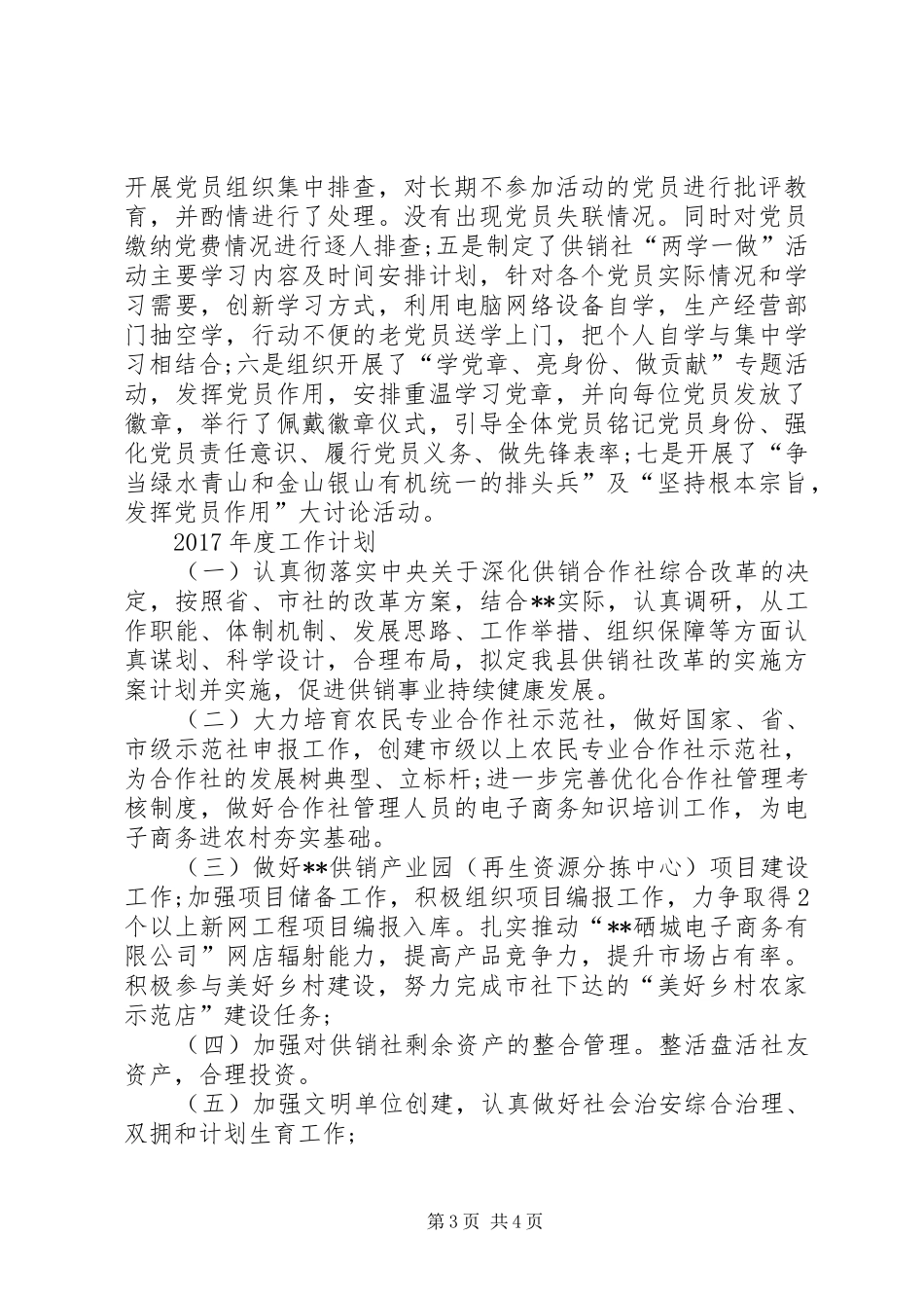 供销社工作总结及计划 _第3页