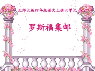 四年级语文上册六方寸世界2罗斯福集邮第二课时课件