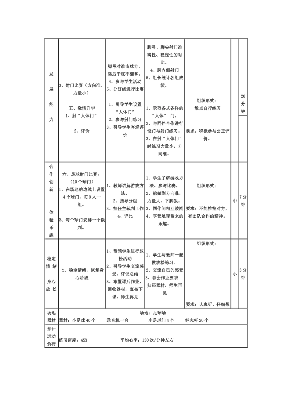 小足球脚内侧射门教案_第2页
