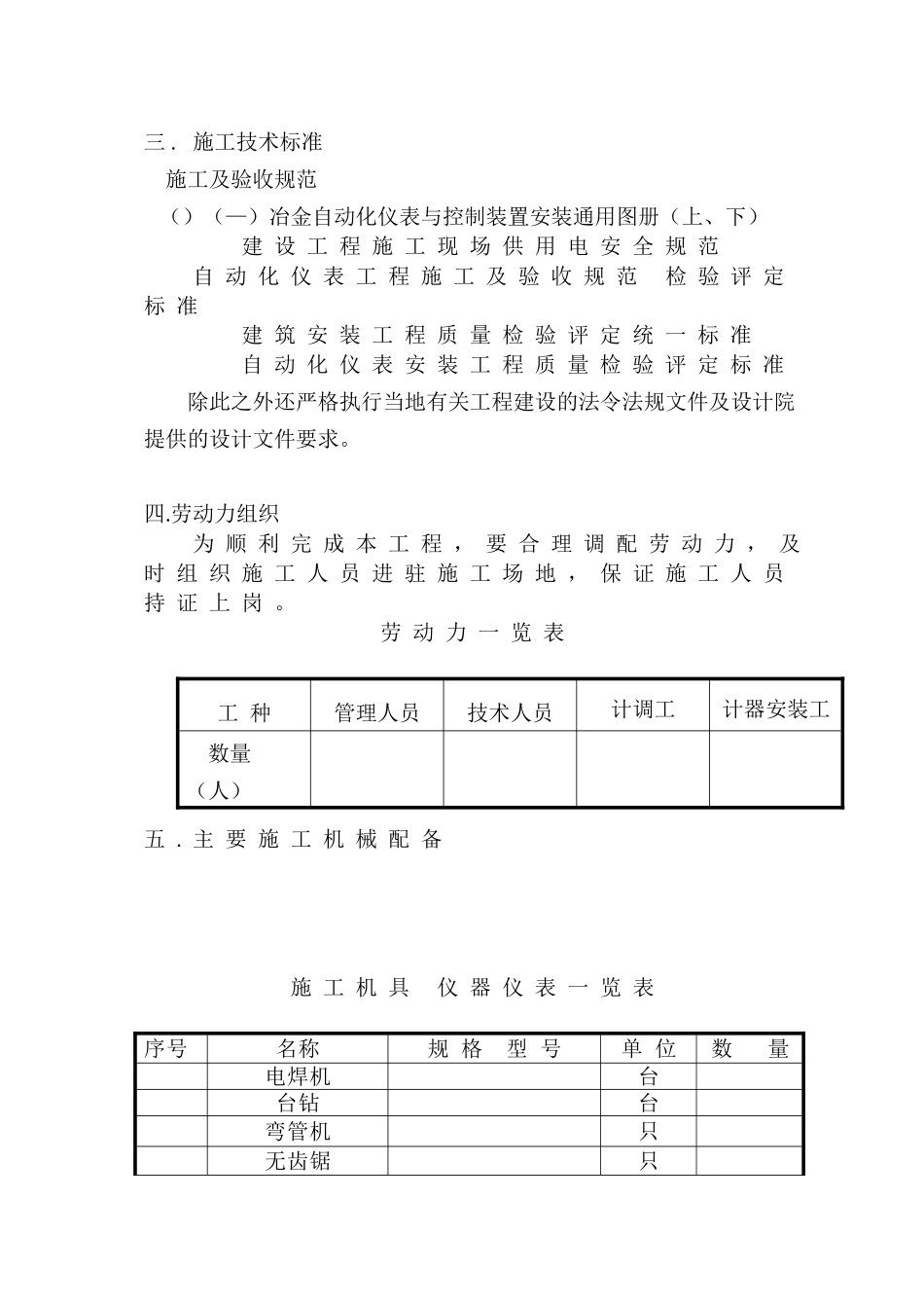 某工程循环水泵房仪表施工组织设计方案(DOC14页)_第2页