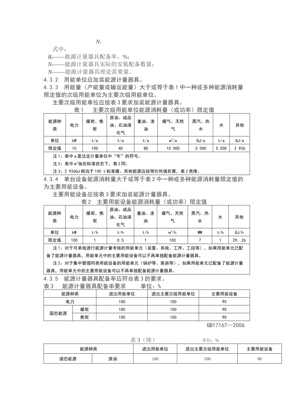 用能单位能源计量器具配备与管理通则_第3页
