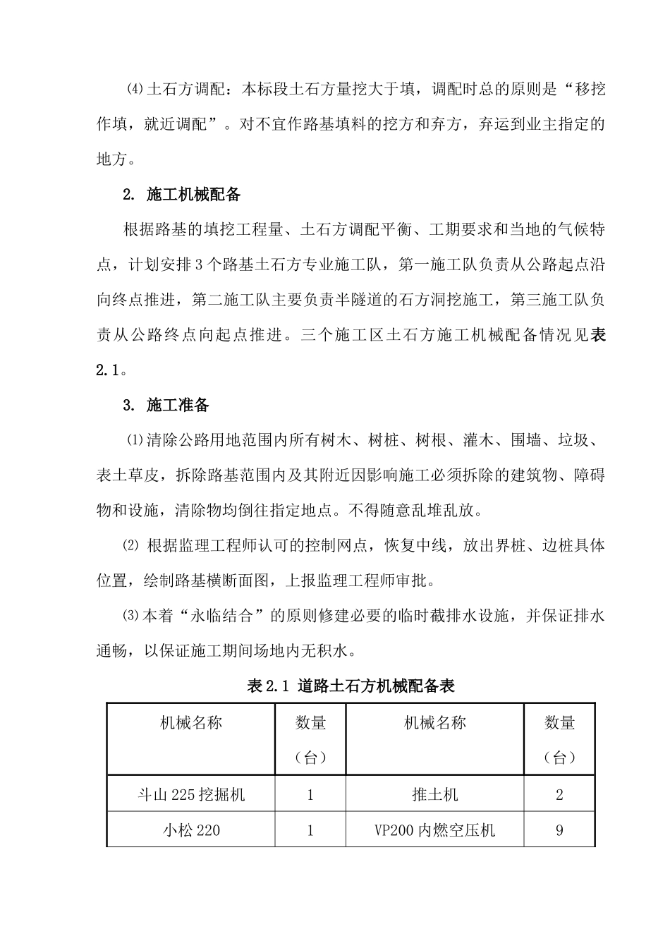 公路工程施工组织设计(二级公路)_第3页