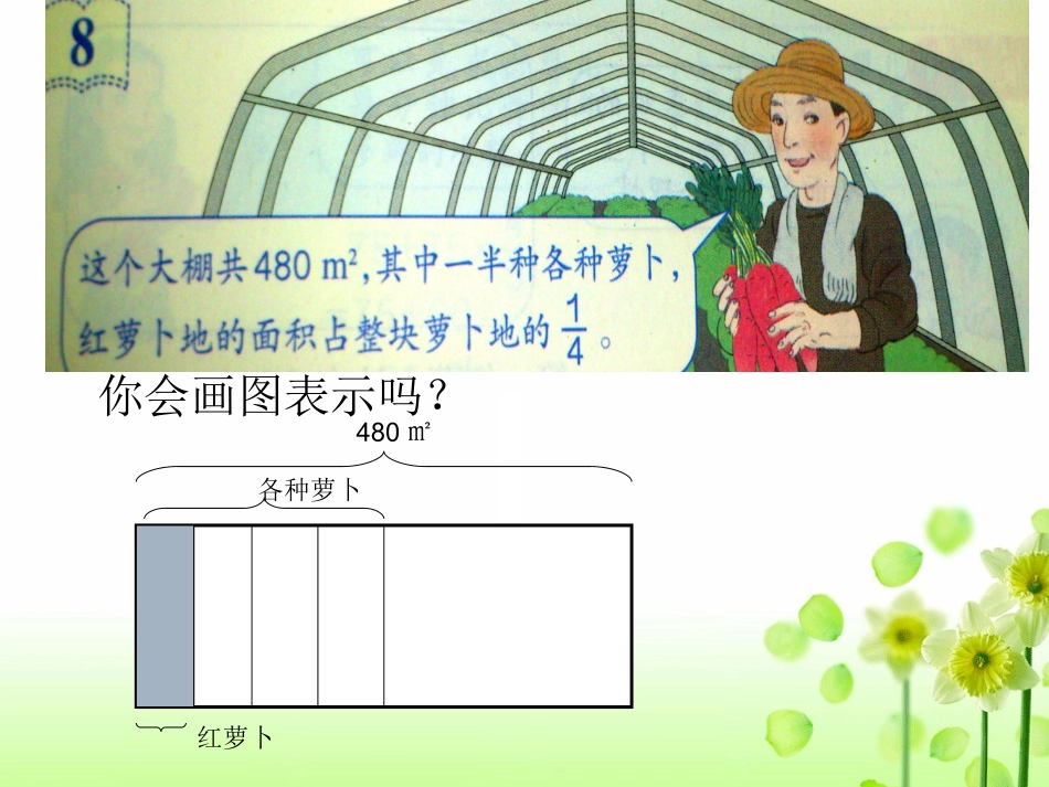 数学2014版人教版六年级分数乘法解决问题(例8)_第3页