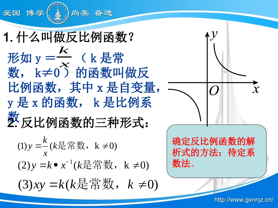 反比例函数（1）视导课修改_第2页