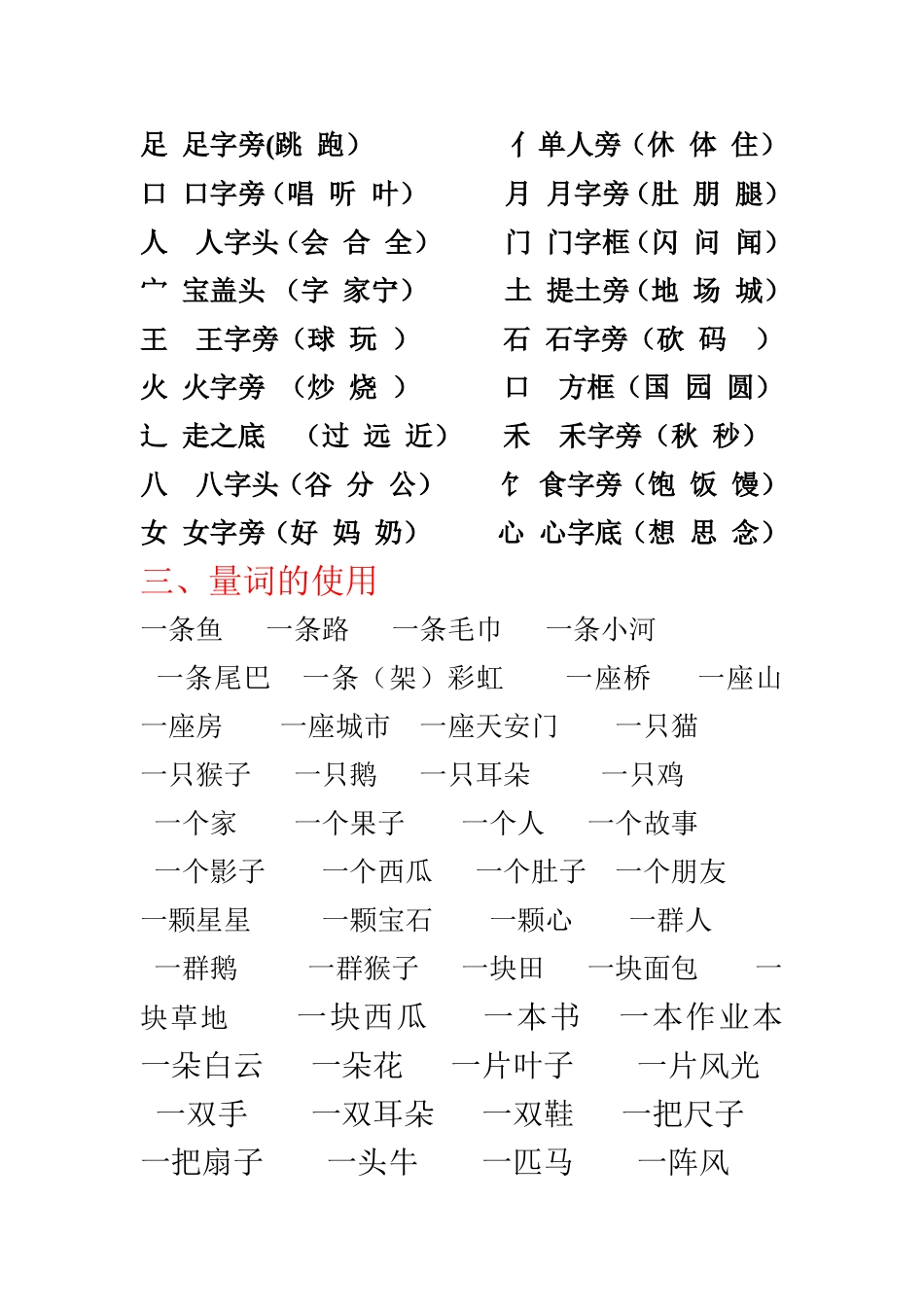 一年级上册语文知识点归纳总结 (2)_第2页