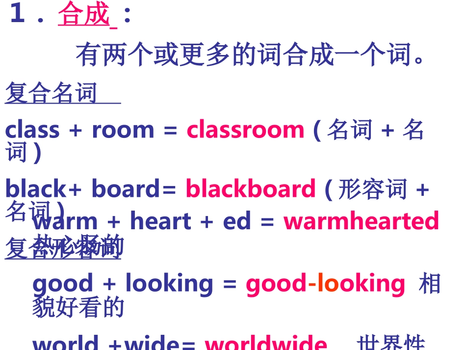 英语构词法讲解及练习_第2页