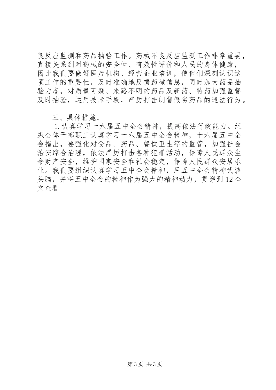 药监局XX年度工作计划 _第3页