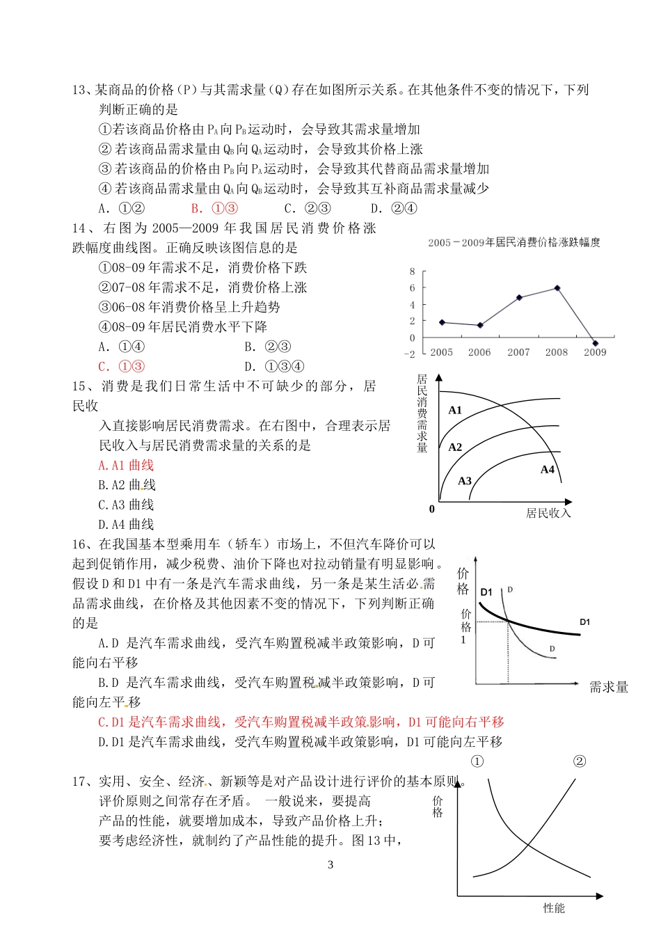 经济生活曲线专项_第3页