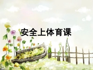 安全上体育课一年级PPT