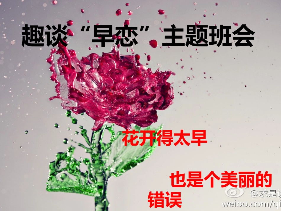 趣谈早恋主题班会_第1页