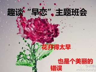趣谈早恋主题班会