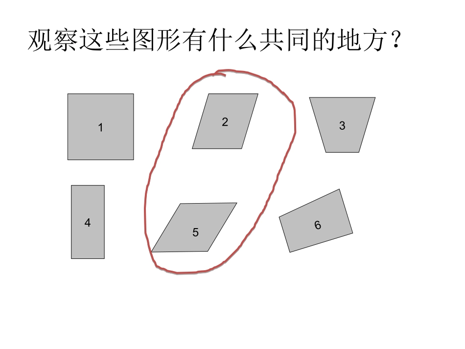 四年级数学上册第四单元平行四边形和梯形3平行四边形第一课时课件 (2)_第1页