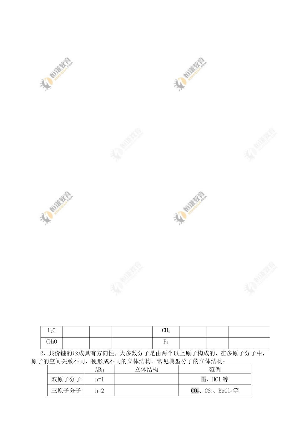 分子的立体结构_第2页