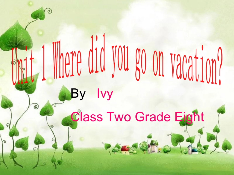 八年级上英语Unit1Period1_第1页