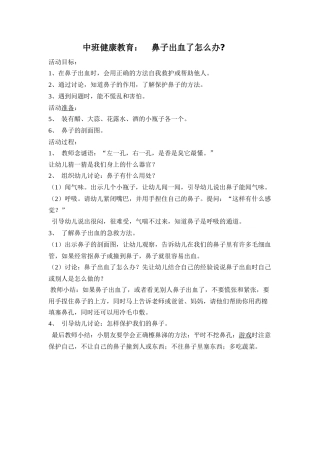 鼻子出血了怎么办