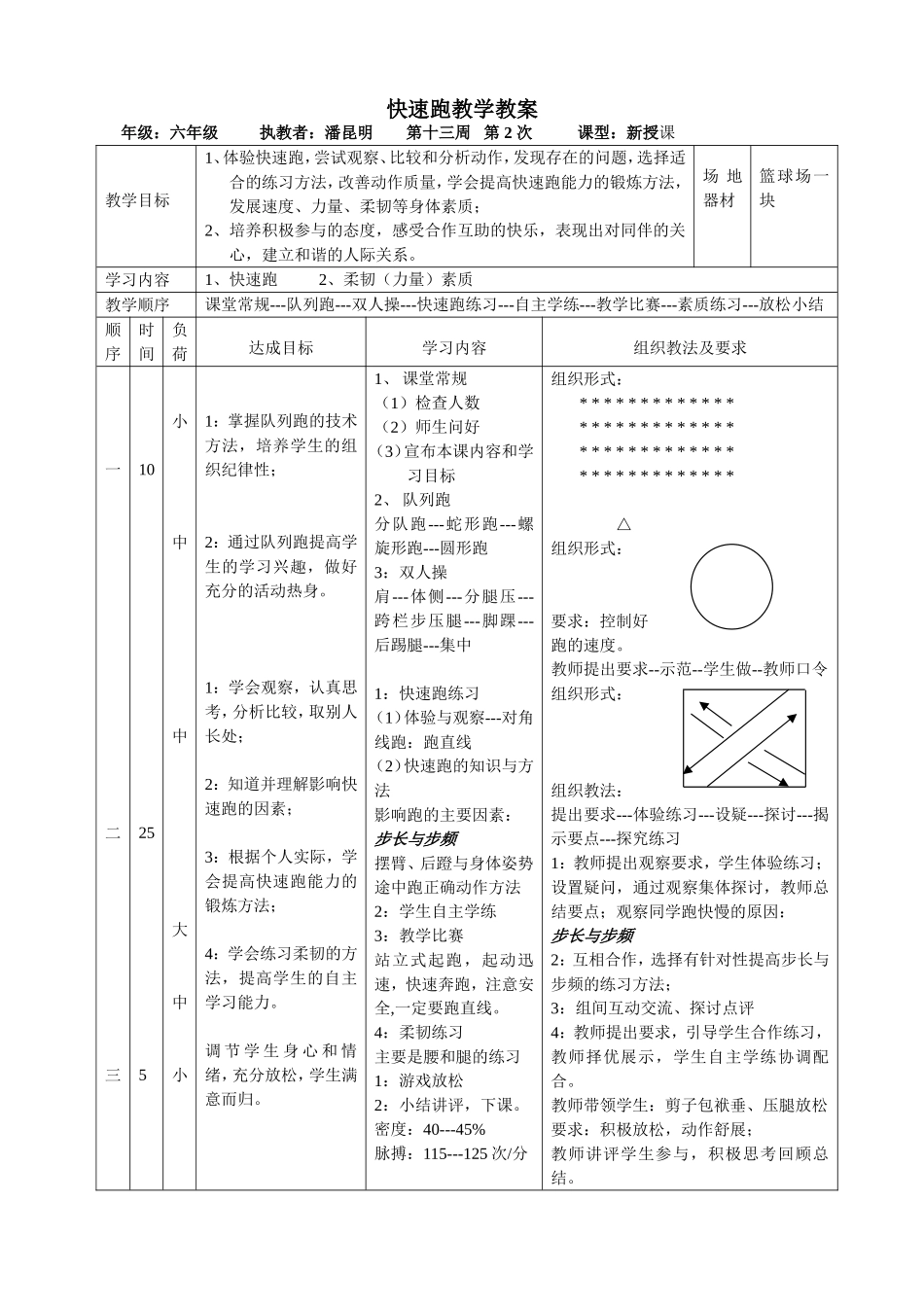 快速跑教学教案_第1页