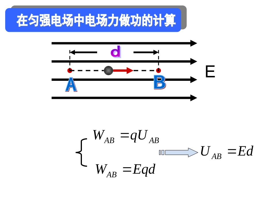 人教版高中物理选修3-1第一章《静电场》第六节：电势差和电场强度的关系课件（共18张PPT）_第3页