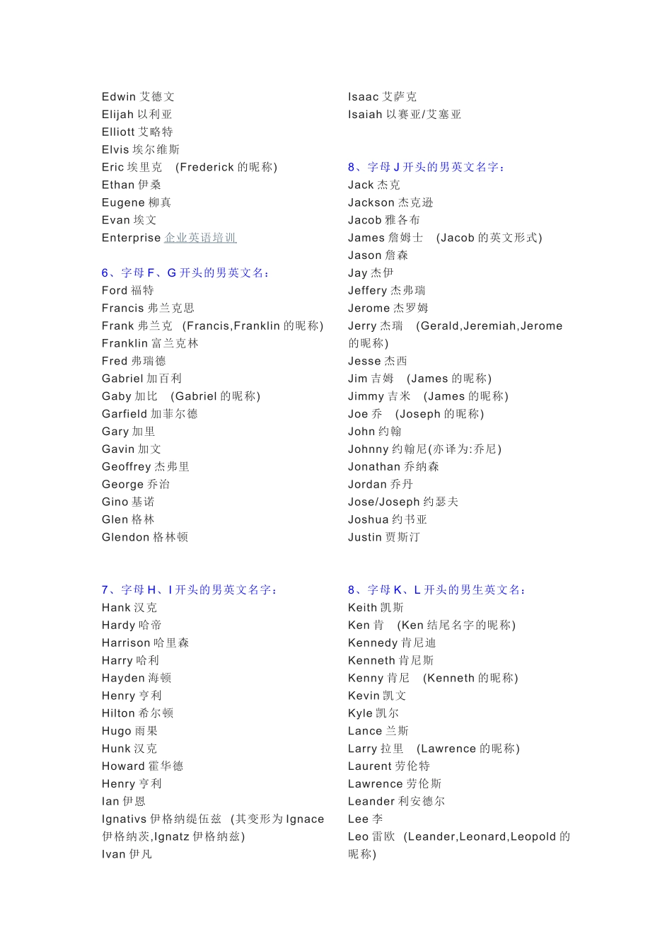 常见男英文名一览_第2页