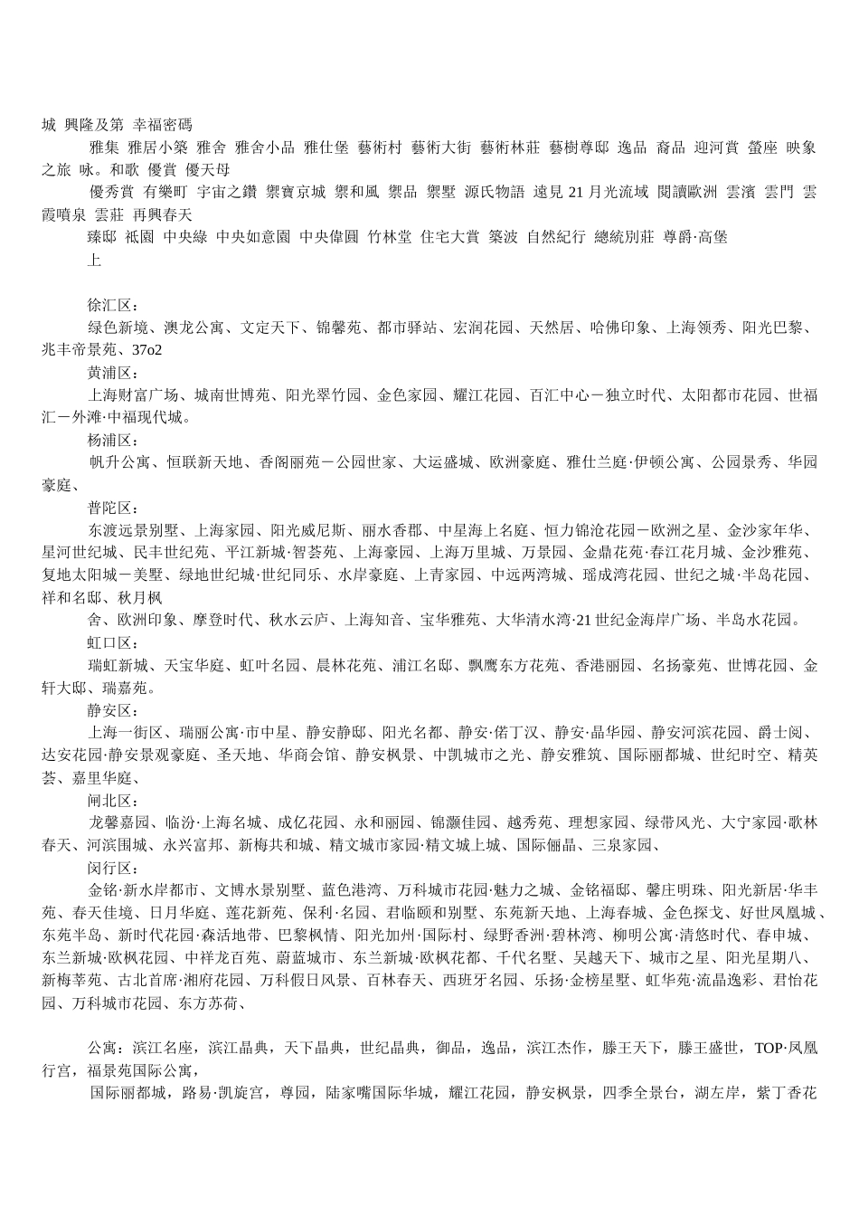 4万个地产案名及广告语集锦_第2页