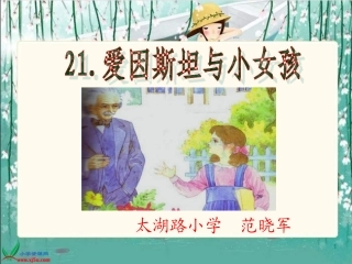 《爱因斯坦和小女孩》PPT课件