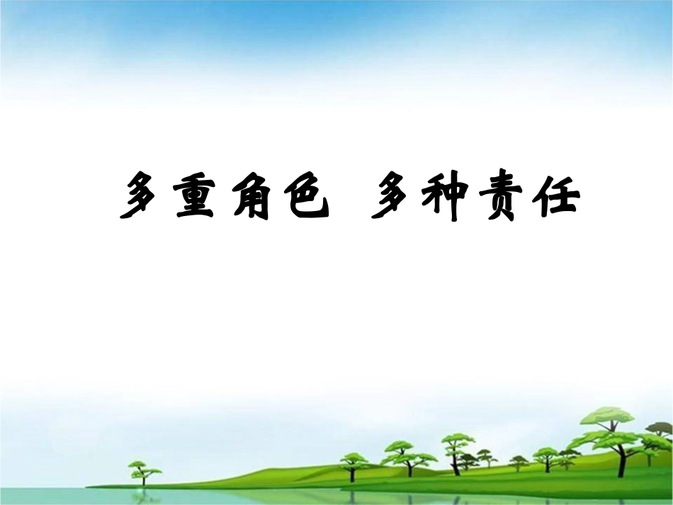 多重角色多种责任确定版_第1页