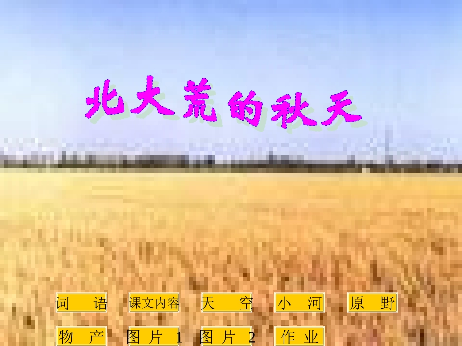 《北大荒的秋天》6_第1页