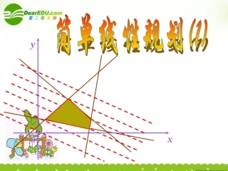 高中数学 (简单的线性规划问题(1))课件 苏教版必修5 课件
