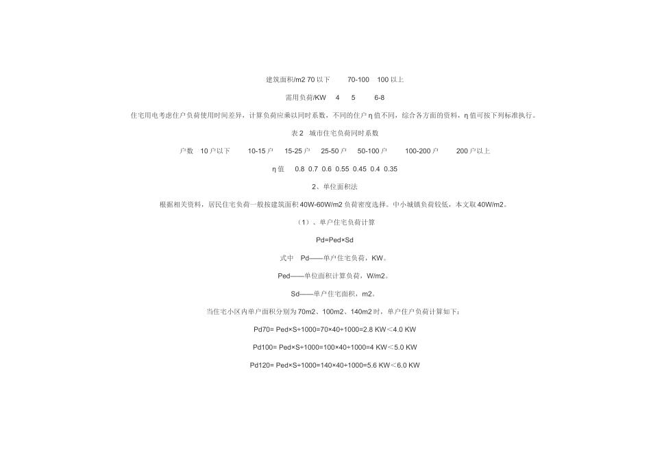 住宅小区负荷测算_第2页