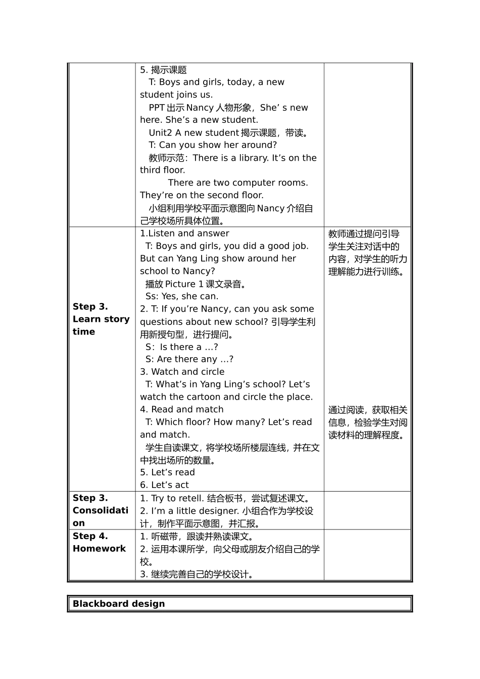 [牛津中小学英语网]5AU2Anewstudent教学设计_第2页