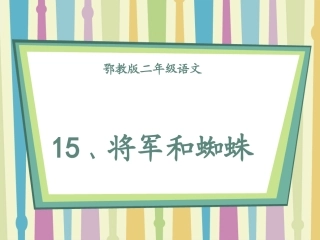 将军与蜘蛛课件