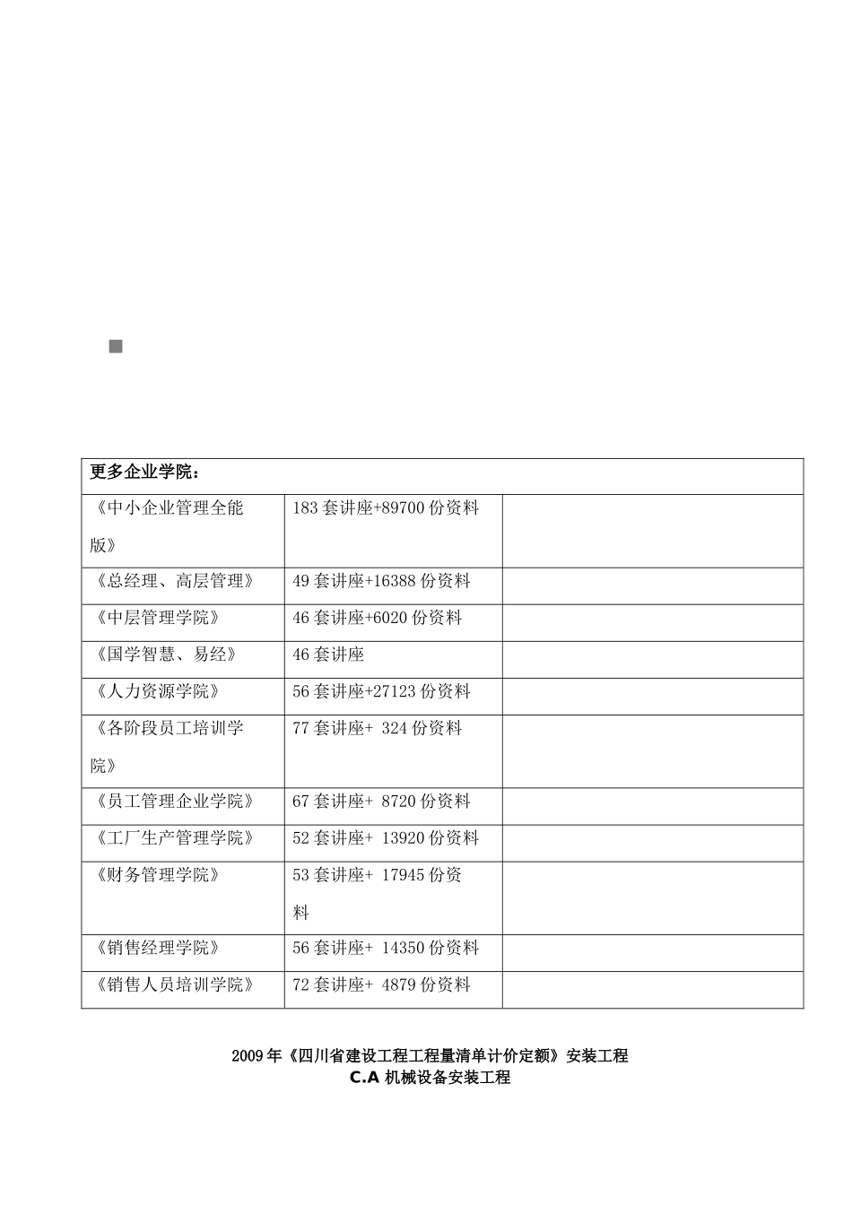C.A机械设备安装工程说明_第1页