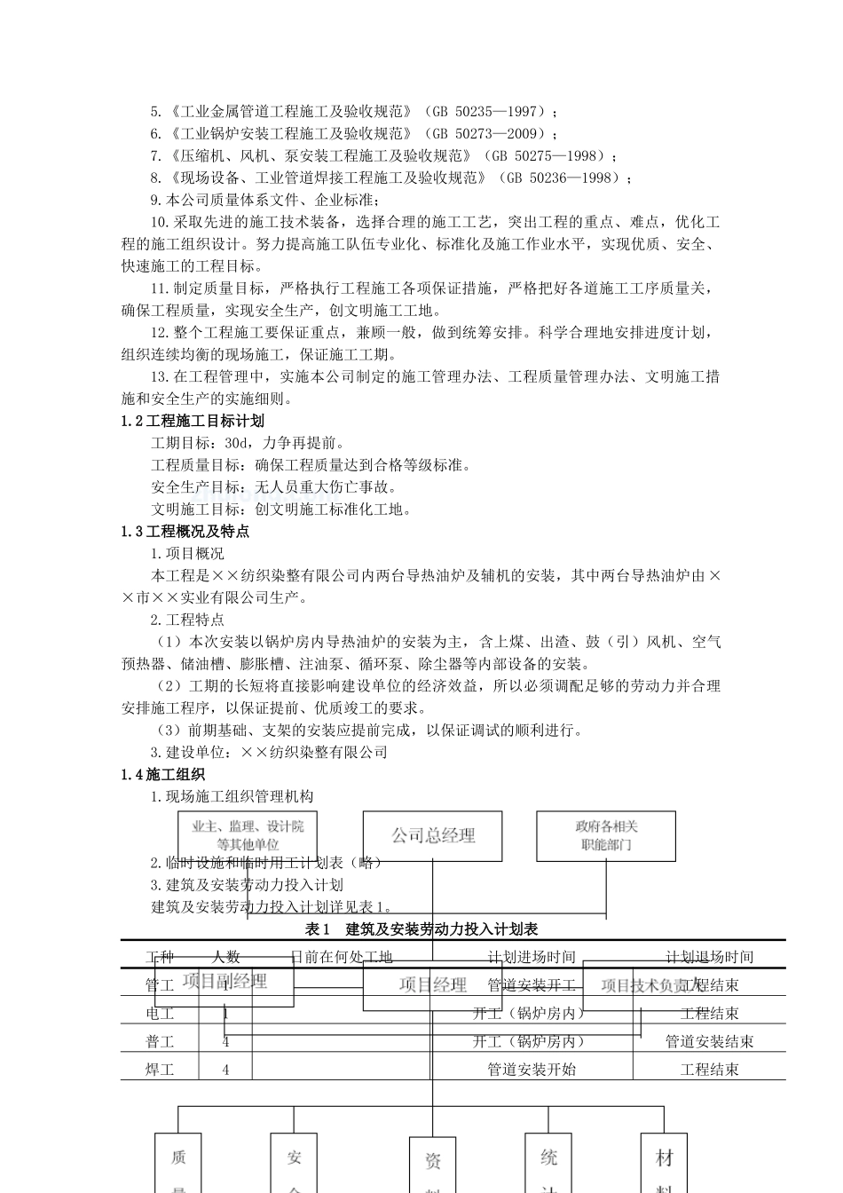 某纺织染整有限公司导热油炉安装工程施工方案_第3页