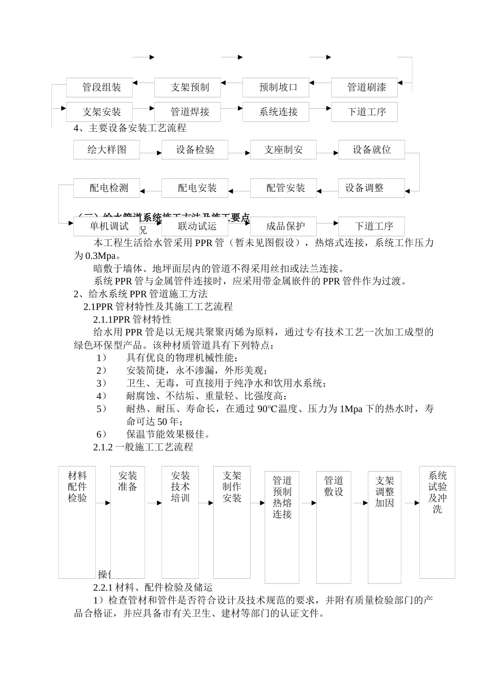 给排水系统施工方案_secret_第2页