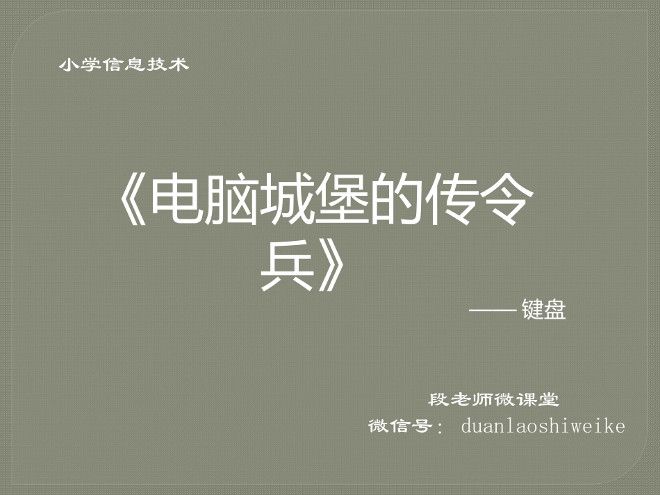 电脑城堡传令兵_第1页