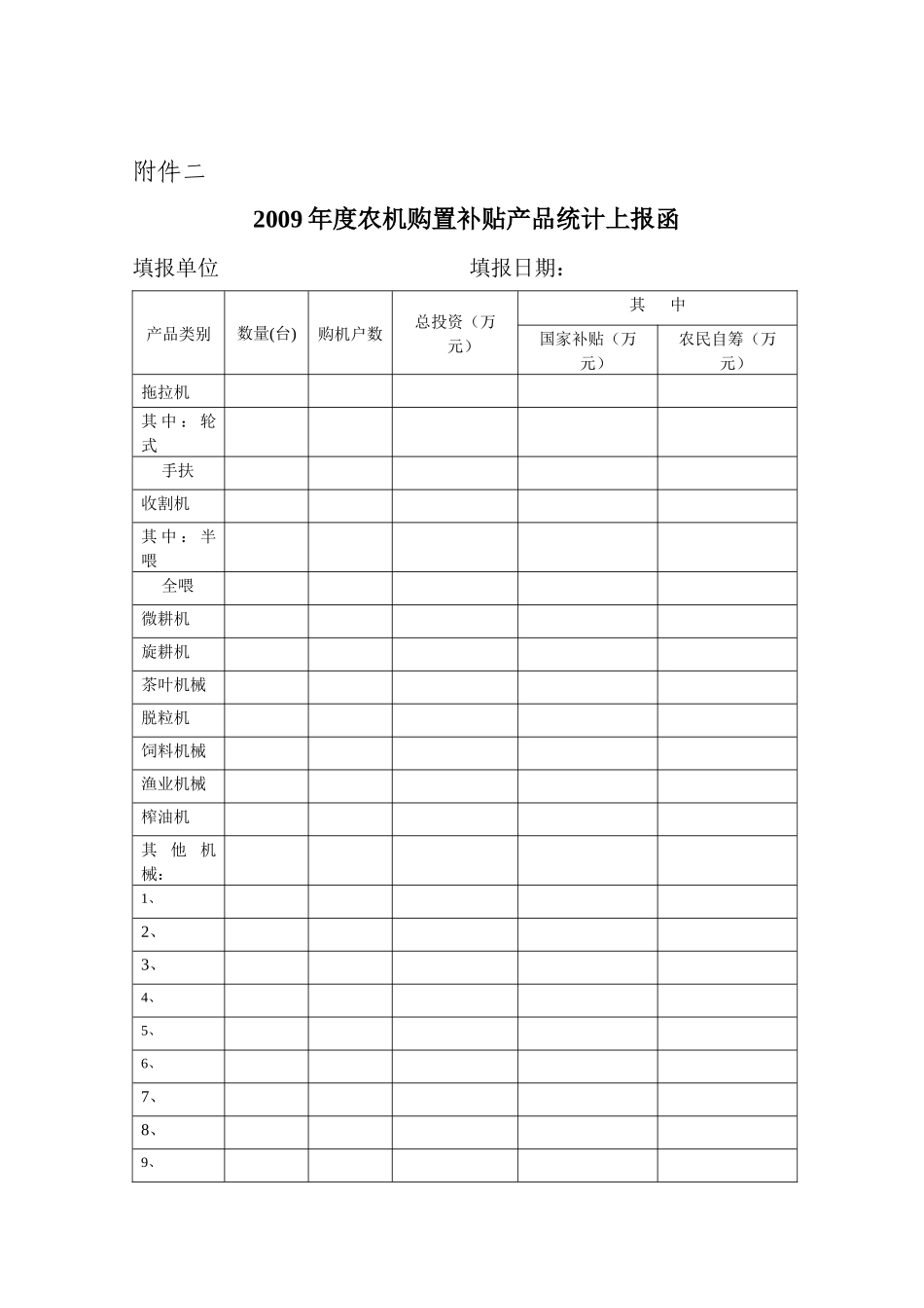 陕西省农业机械购置补贴产品供货企业资格申请表_第2页