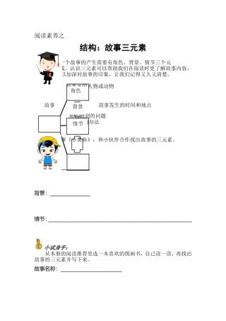 二上故事三元素