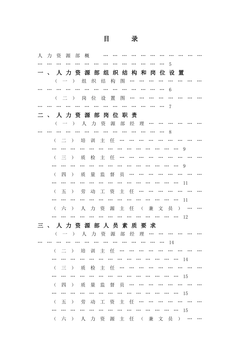 某某星级酒店人力资源部管理概述_第1页