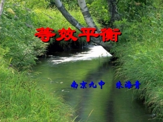 等效平衡课件之一